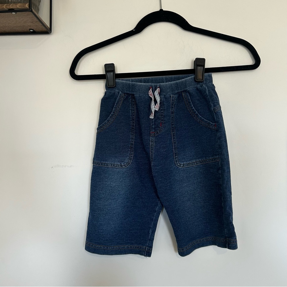 Dilash Blue Jean Denim Shorts Colorblock Pockets Size 140CM/10